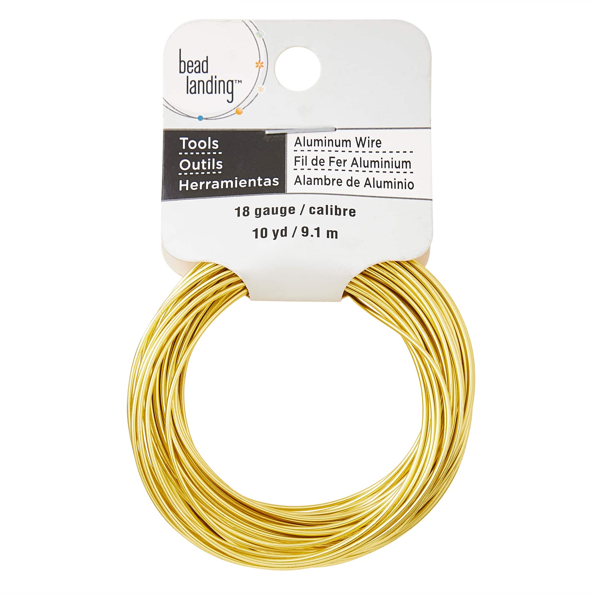 12 Pack: 18 Gauge Gold Aluminum Wire by Bead Landing™